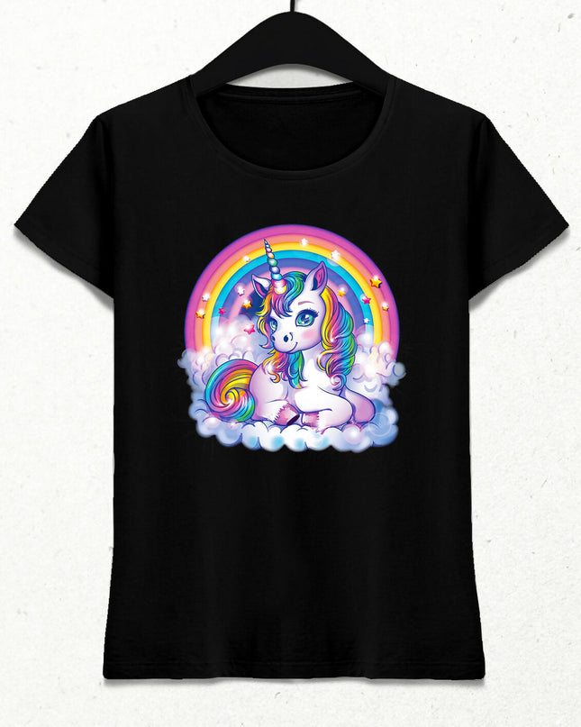 Unicorn Boynuzlu At Kadın Tişört