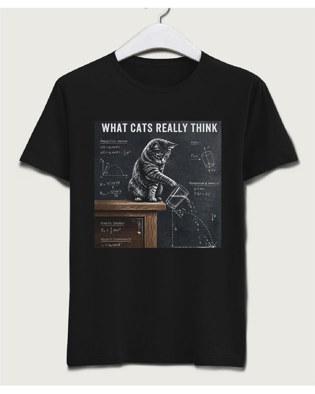 What cats really think tişört - basmatik.com