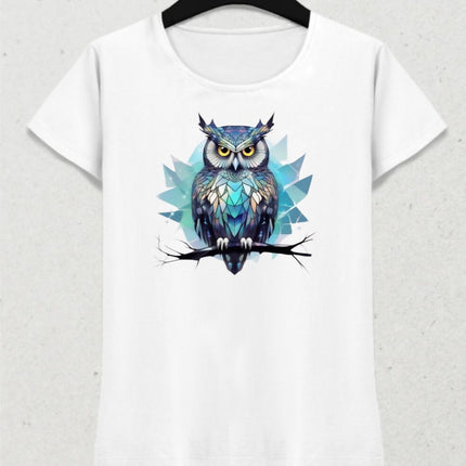 Mavi Baykuş Kadın Tişört