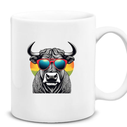 Gözlüklü Boğa Kupa Bardak