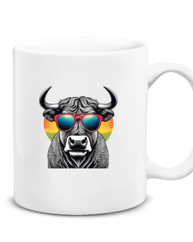 Gözlüklü Boğa Kupa Bardak