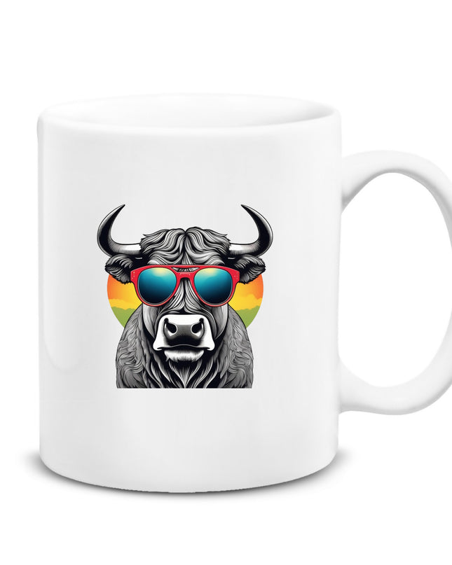 Gözlüklü Boğa Kupa Bardak