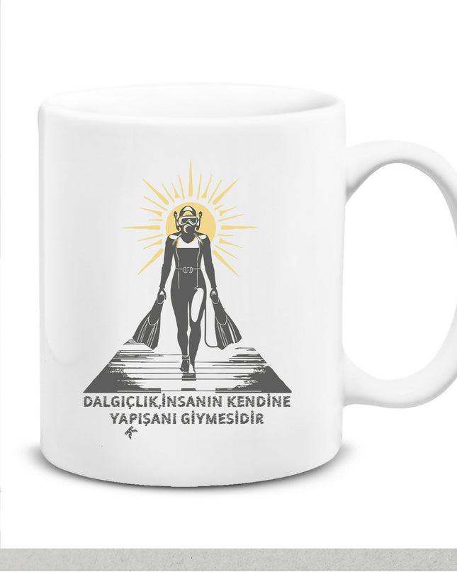 DIVING Düz Kupa Bardak