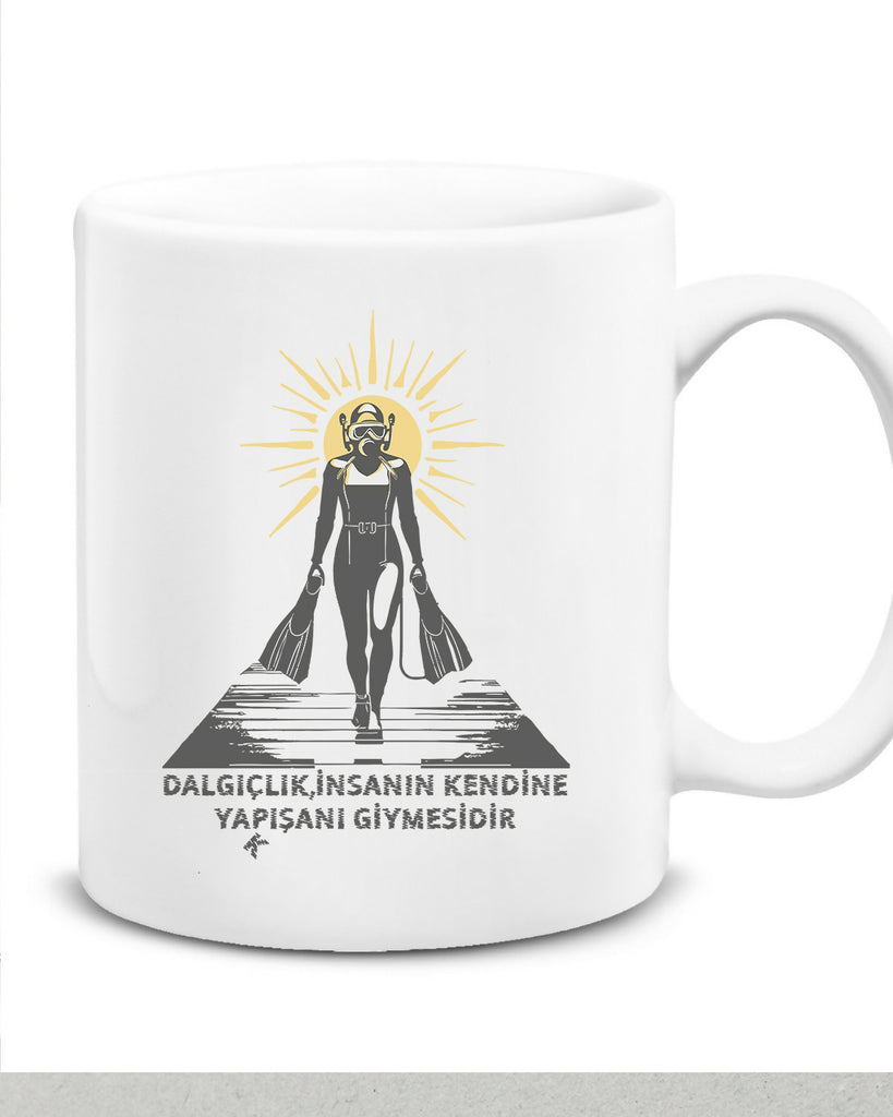 DIVING Düz Kupa Bardak