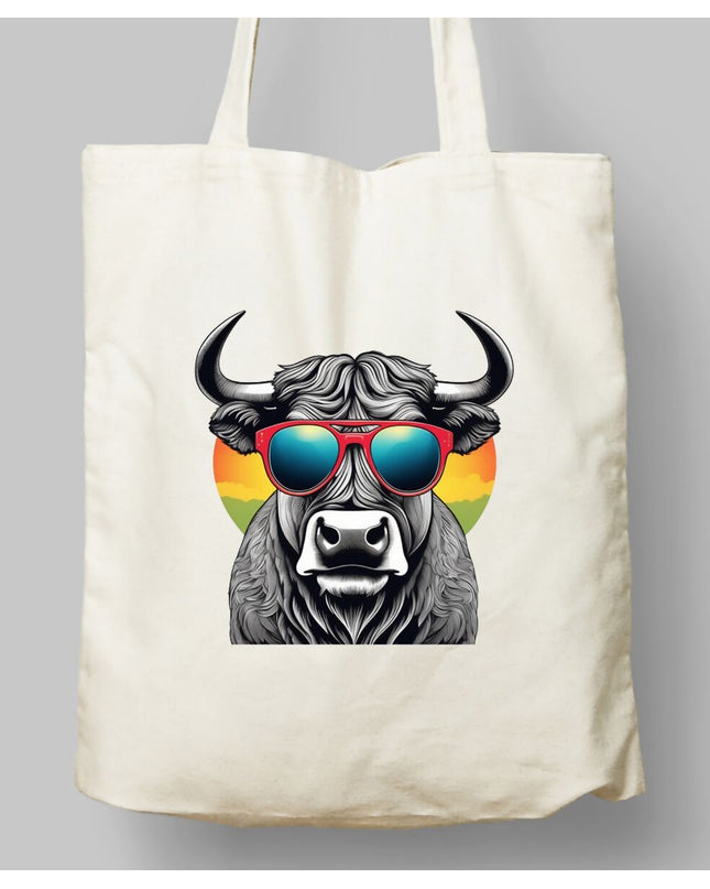 Gözlüklü Boğa Bez Çanta