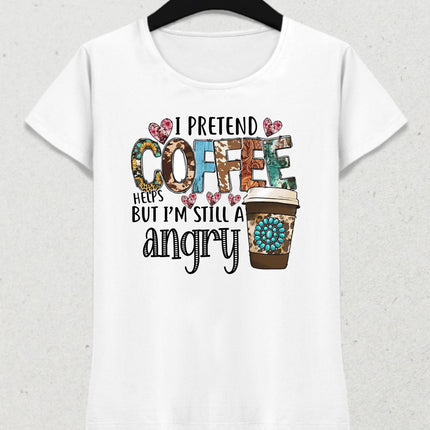 Coffee kadın tişört