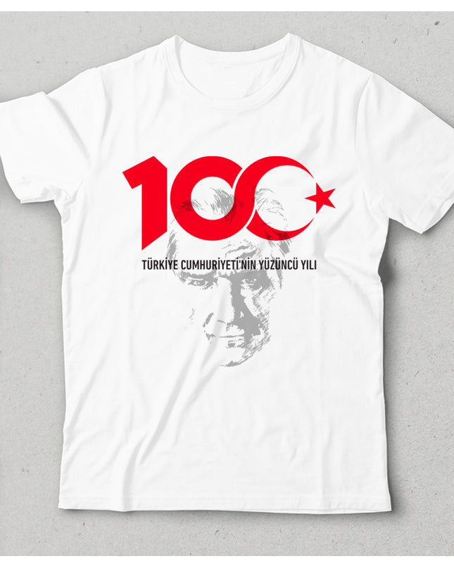 Atatürk ve Cumhuriyet 100.yıl çocuk tişört