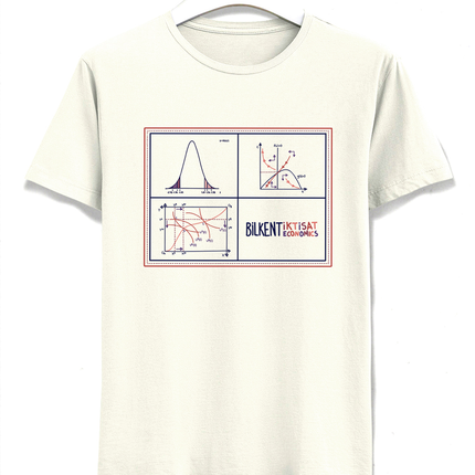 Econ front and back printed ecru unisex t-shirt