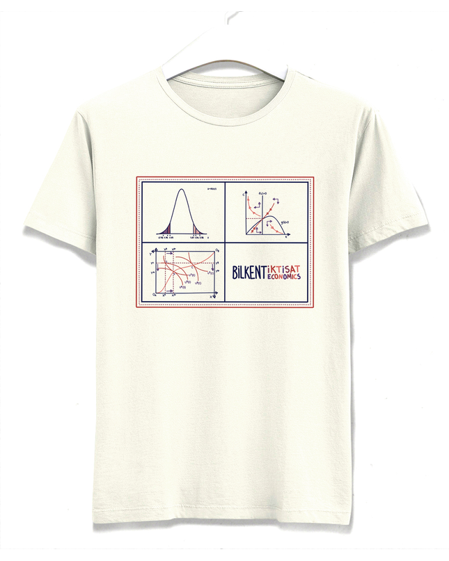 Econ front and back printed ecru unisex t-shirt