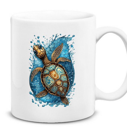 Sevimli Su Kaplumbağası Kupa Bardak