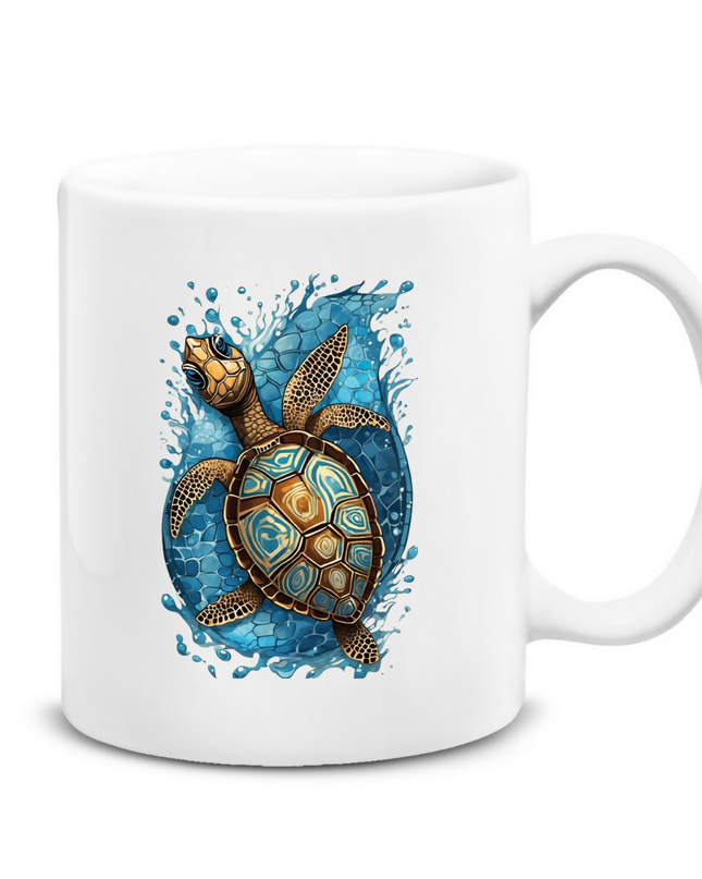 Sevimli Su Kaplumbağası Kupa Bardak