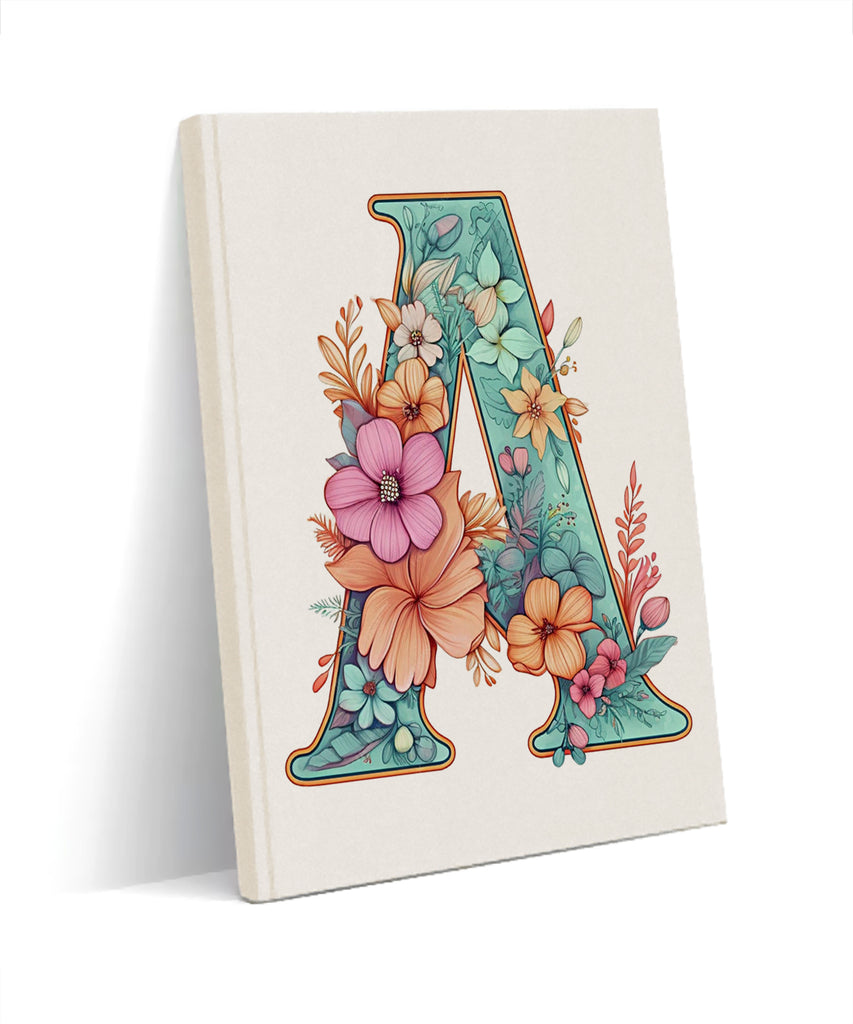 floral letter A Notebook
