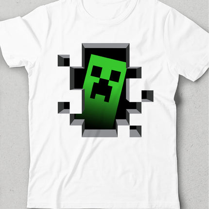 Minecraft logo çocuk tişört
