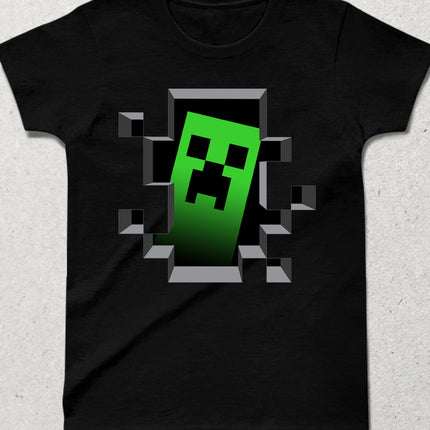 Minecraft logo çocuk tişört