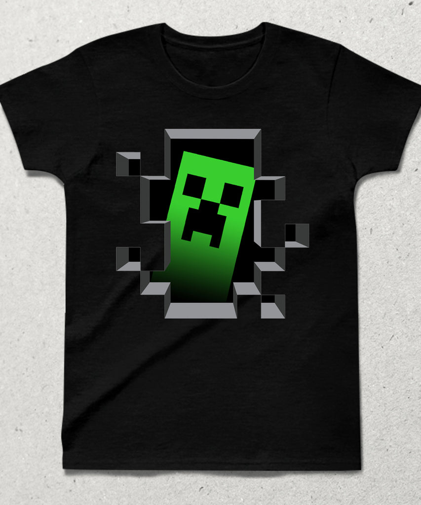 Minecraft logo çocuk tişört