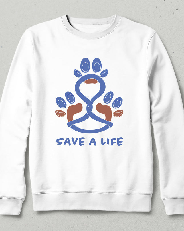 SAVE A LIFE Kapşonsuz Sweatshirt