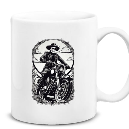 Motosikletli İskelet Kupa Bardak