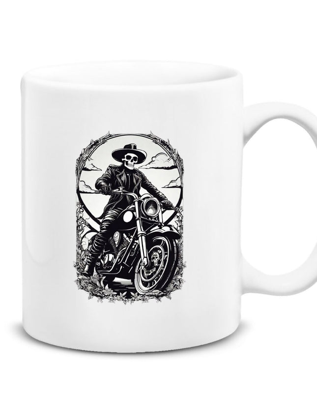 Motosikletli İskelet Kupa Bardak