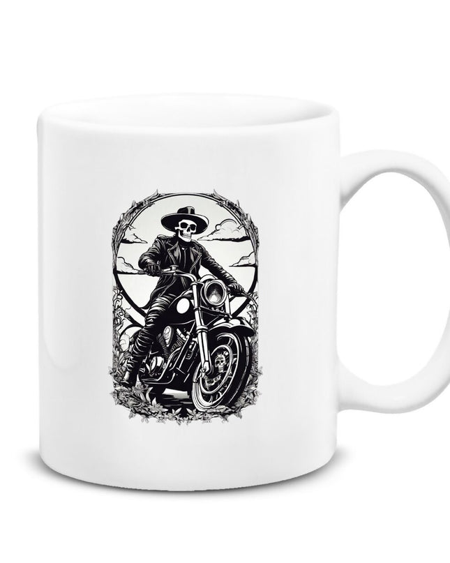 Motosikletli İskelet Kupa Bardak