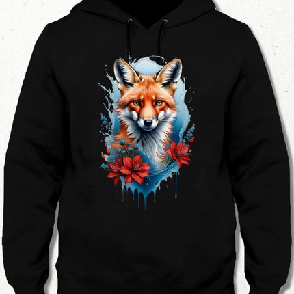 Tilki Kapşonlu Unisex Sweatshirt