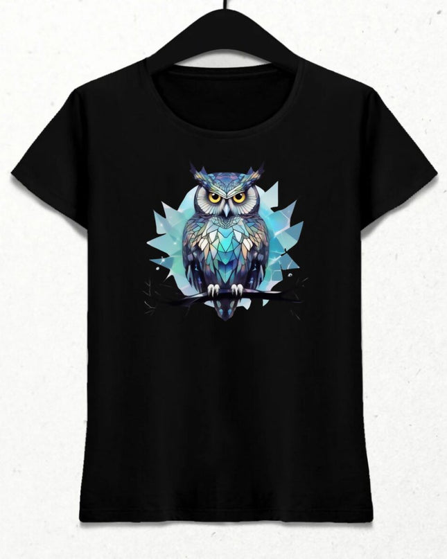 Mavi Baykuş Kadın Tişört