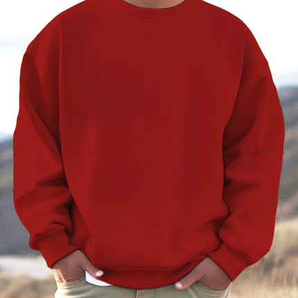 özel tasarım kiremit kırmızısı oversize erkek sweatshirt