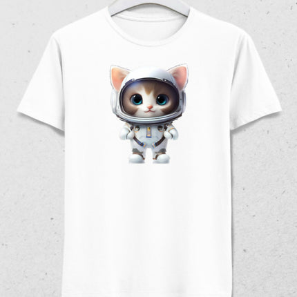 Astronot Kedi - Kozmik Kedi Macerası Tasarımı - Erkek Tişört
