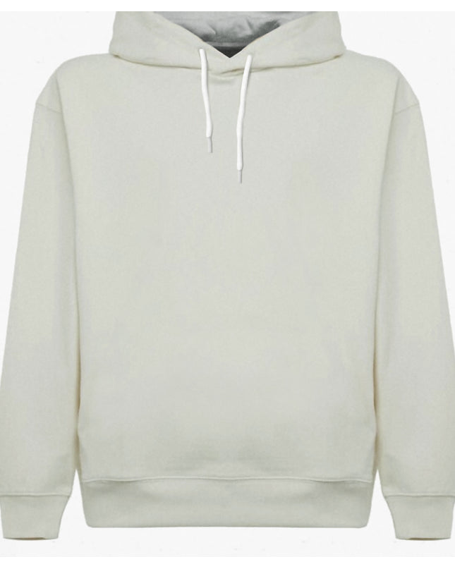 specially designed hooded white sweatshirt 