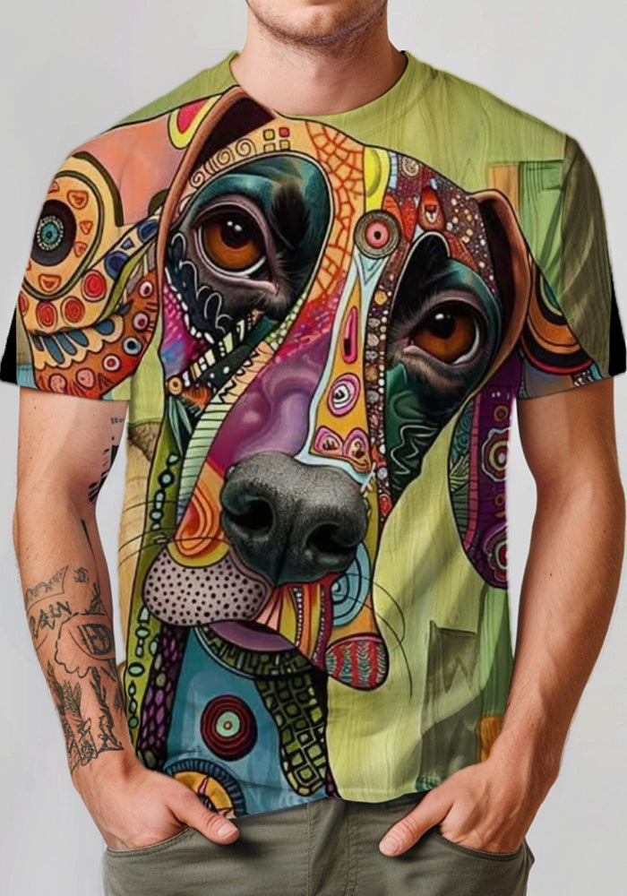 Kişiye özel her tarafı baskılı erkek tişört