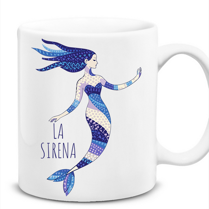 La Sirena Mozaik Denizkızı İllüstrasyonu