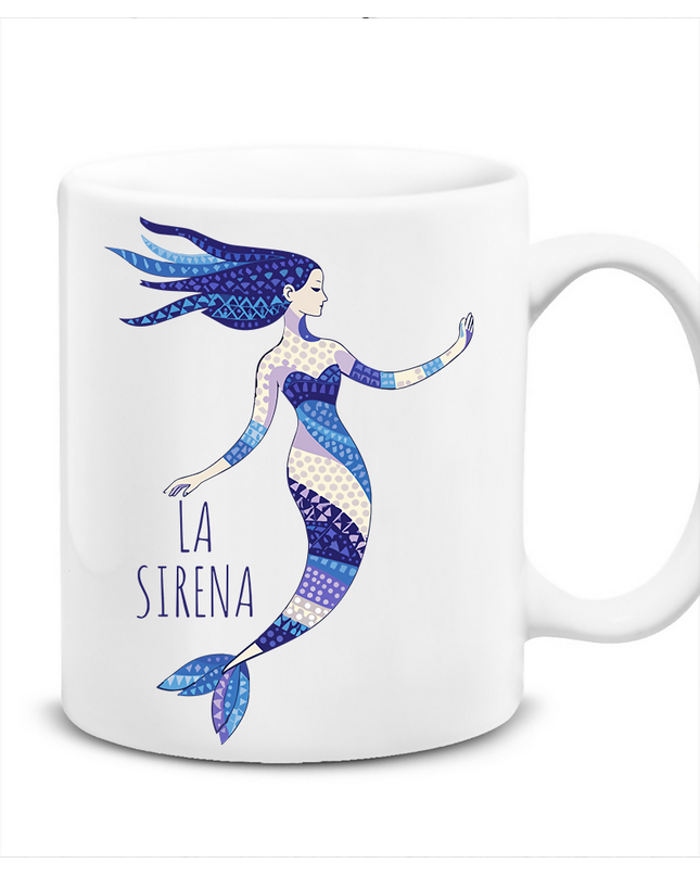La Sirena Mozaik Denizkızı İllüstrasyonu