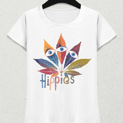 HIPPIES Kadın Kısa Kol Tişört
