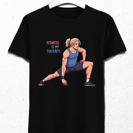 fitness is my therapy siyah