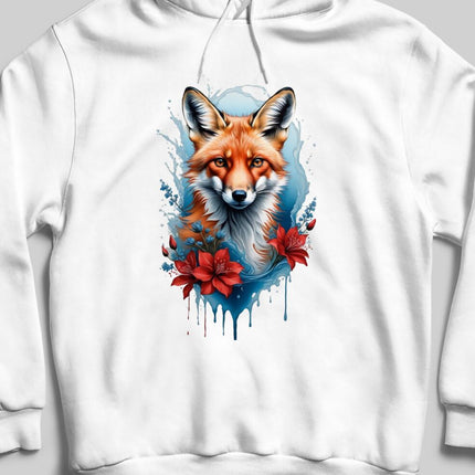 Tilki Kapşonlu Unisex Sweatshirt