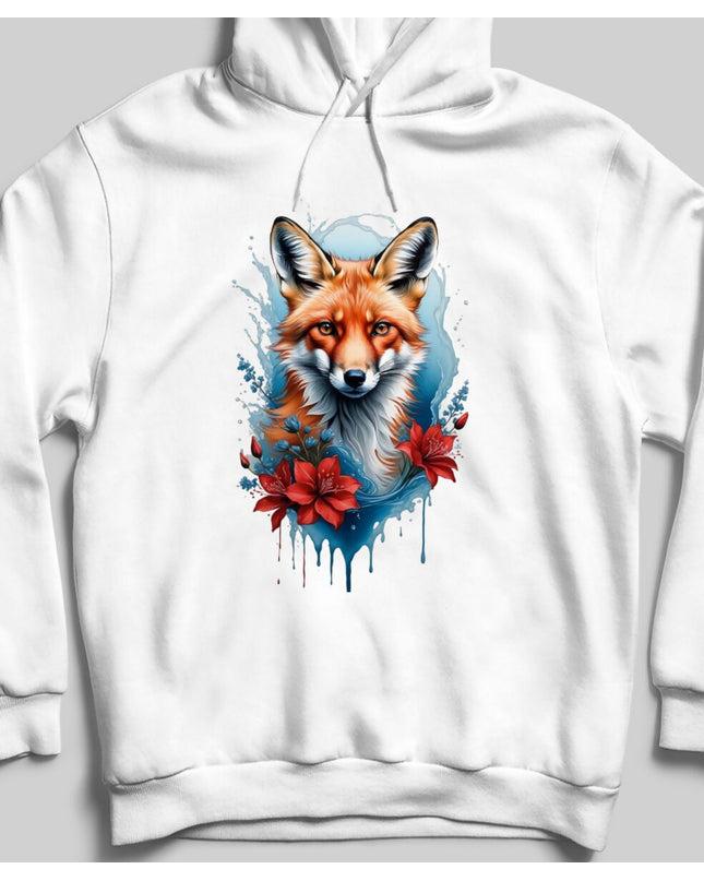 Tilki Kapşonlu Unisex Sweatshirt