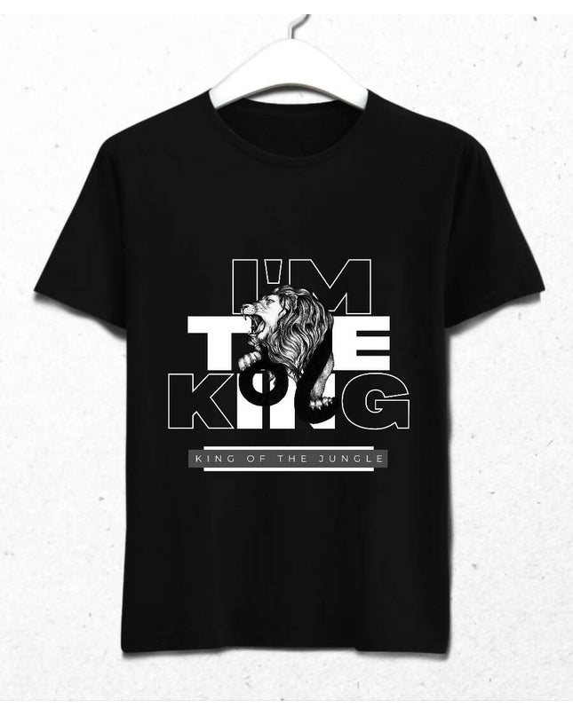 Siyah | I'M THE KING | Erkek Tişört