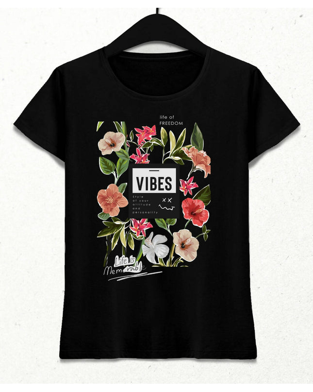 Life is Memorable Kadın Streetwear Tasarım T-shirt