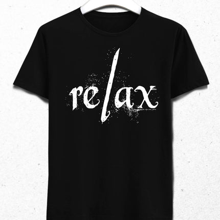 Relax Erkek Siyah Tişört - basmatik.com