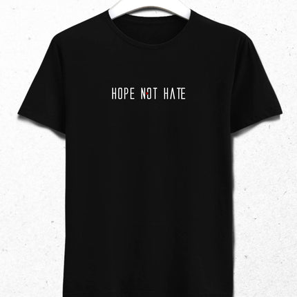 Hope Not Hate Erkek Siyah Tişört - basmatik.com