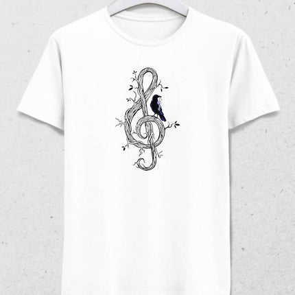 Left Key Men's White T-Shirt