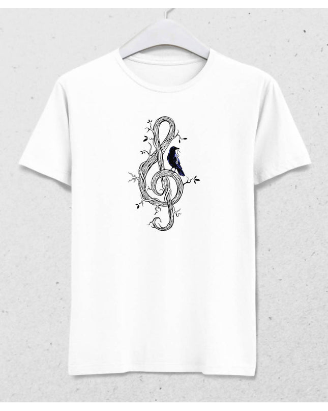 Left Key Men's White T-Shirt