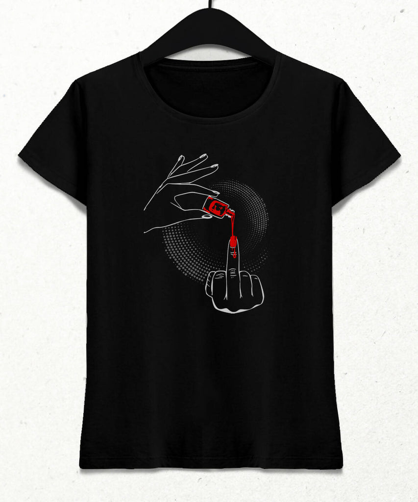 Feminen Nail Polish Kadın Tişört