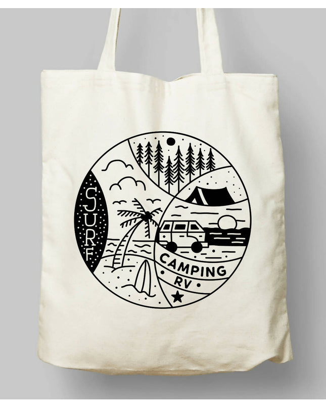Camping Themed Cloth Bag
