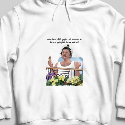 Kapüşonlu Sweatshirt - Burhan Altıntop - basmatik.com