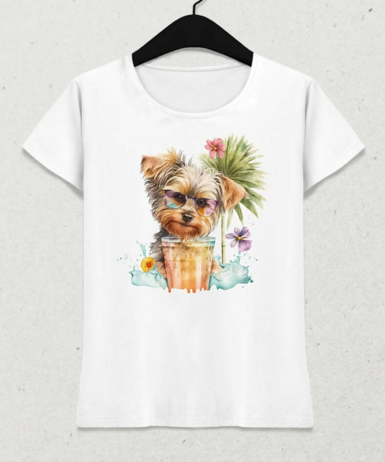 Köpekler Yaz Temalı T-shirt 3