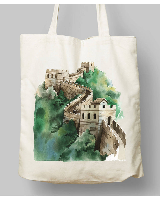 Çin Seddi Bez Çanta - basmatik.com