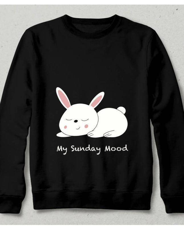 Sunday Mood Siyah Sweatshirt