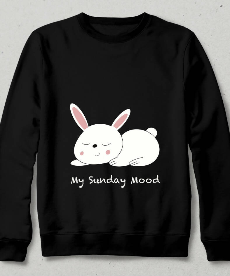 Sunday Mood Siyah Sweatshirt