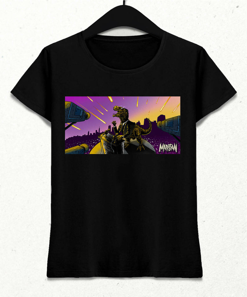 "End of the Road" T-Shirt from Mars - Women - (Black/Grey/White) 