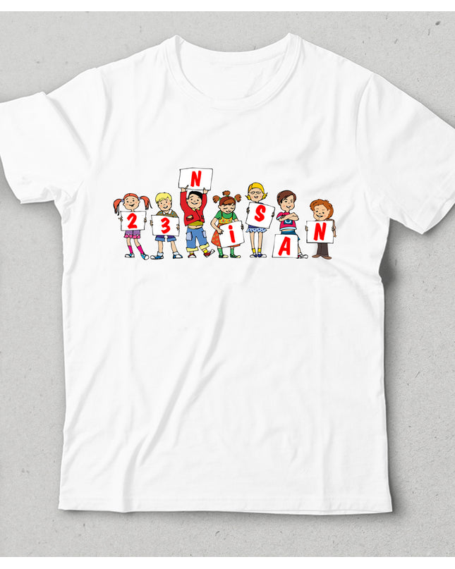 23 nisan pankartlı çocuk tişört - basmatik.com